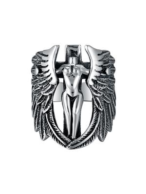 silver brass hand ring - 16966816 - Standard Image - 2