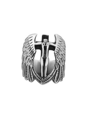 silver brass hand ring - 16966816 - Standard Image - 3