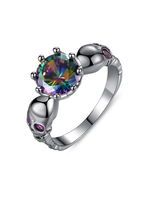 silver brass hand ring - 16966841 - Standard Image - 1