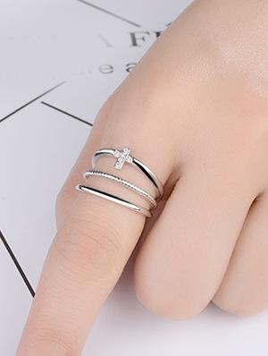 silver brass hand ring - 16966849 - Standard Image - 2