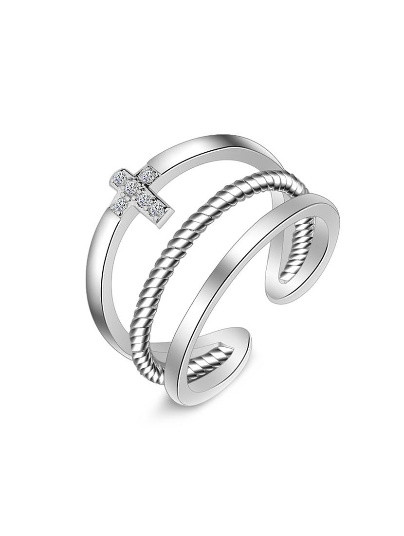silver brass hand ring - 16966849 - Zoom Image - 1