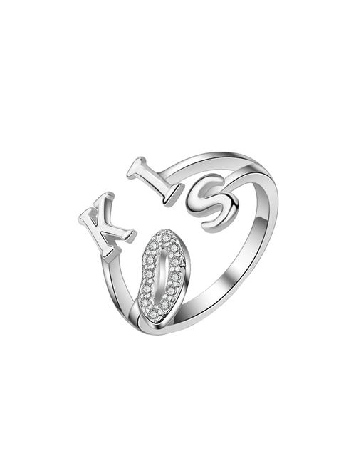 silver brass hand ring - 16966852 - Standard Image - 1
