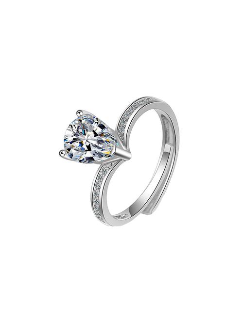 silver brass hand ring - 16966856 - Standard Image - 1