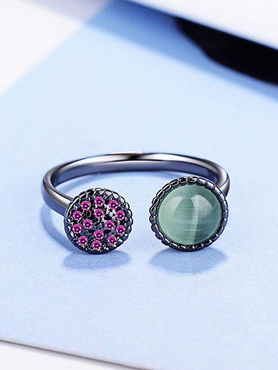 pink brass hand ring - 16966860 - Zoom Image - 2