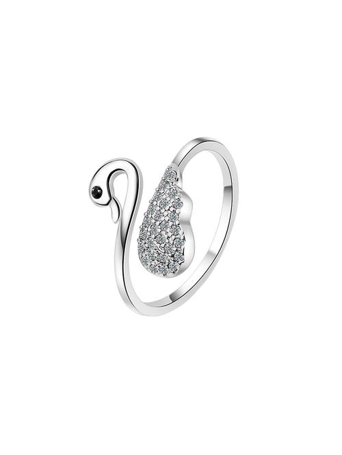 silver brass hand ring - 16966861 - Standard Image - 1