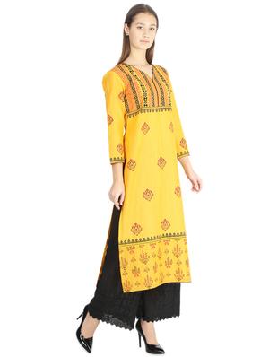 floral print straight kurta - 16966875 - Standard Image - 2