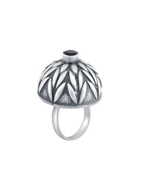 silver brass hand ring - 16966877 - Standard Image - 1