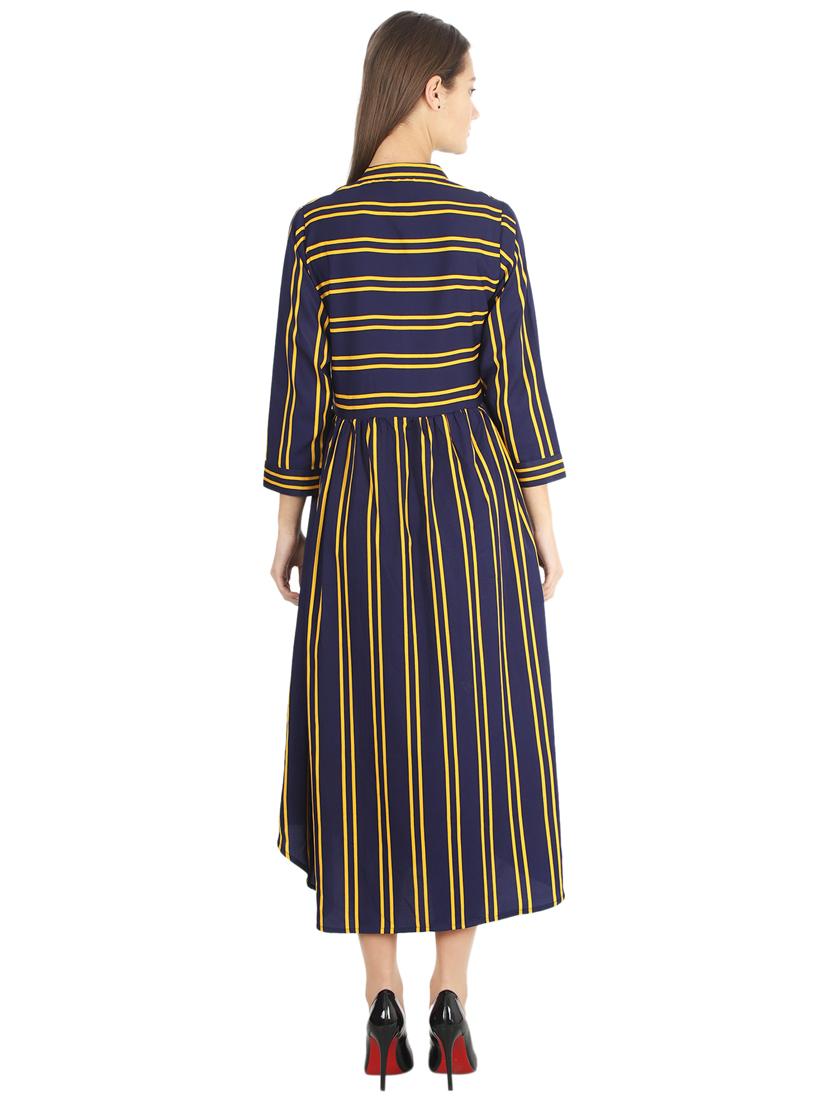 striped flared ethnic dress - 16966922 - Zoom Image - 3