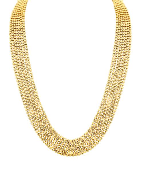 gold brass long necklace - 16967206 - Standard Image - 1