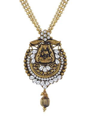 gold brass pendants and earring - 16967207 - Standard Image - 2