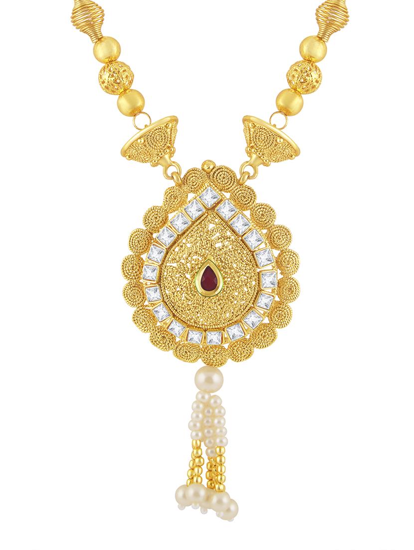 gold brass pendants and earring - 16967211 - Zoom Image - 2