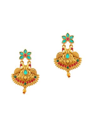 gold brass necklaces and earring - 16967223 - Standard Image - 3