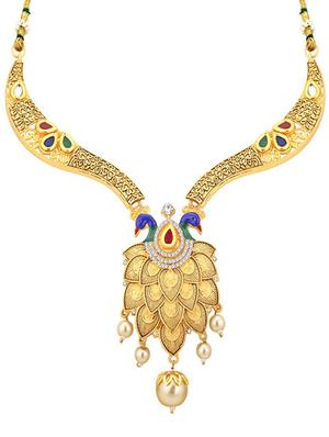 gold brass pendants and earring - 16967225 - Standard Image - 2
