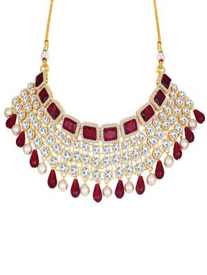 gold brass necklaces and earring - 16967237 - Standard Image - 2