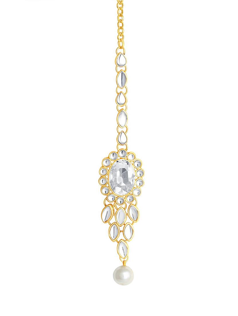 gold brass necklaces and earring - 16967239 - Zoom Image - 2
