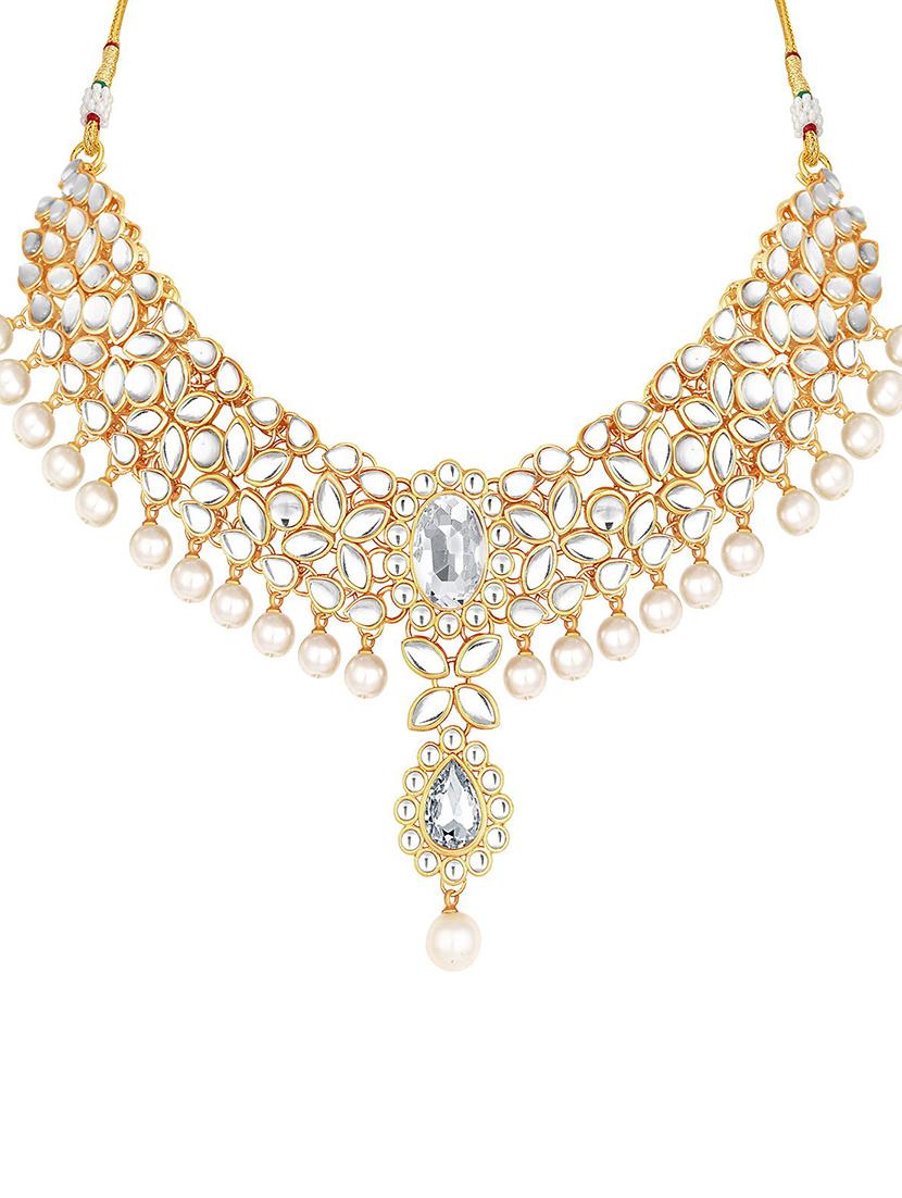 gold brass necklaces and earring - 16967239 - Zoom Image - 4