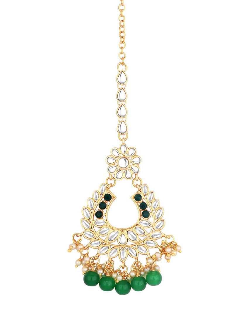 green brass necklaces and earring - 16967252 - Zoom Image - 4