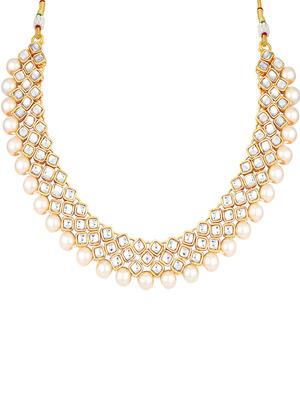 gold brass necklaces and earring - 16967254 - Standard Image - 2
