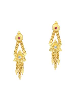 gold brass necklaces and earring - 16967264 - Standard Image - 3