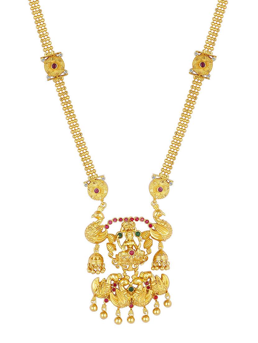 gold brass necklaces and earring - 16967277 - Zoom Image - 2
