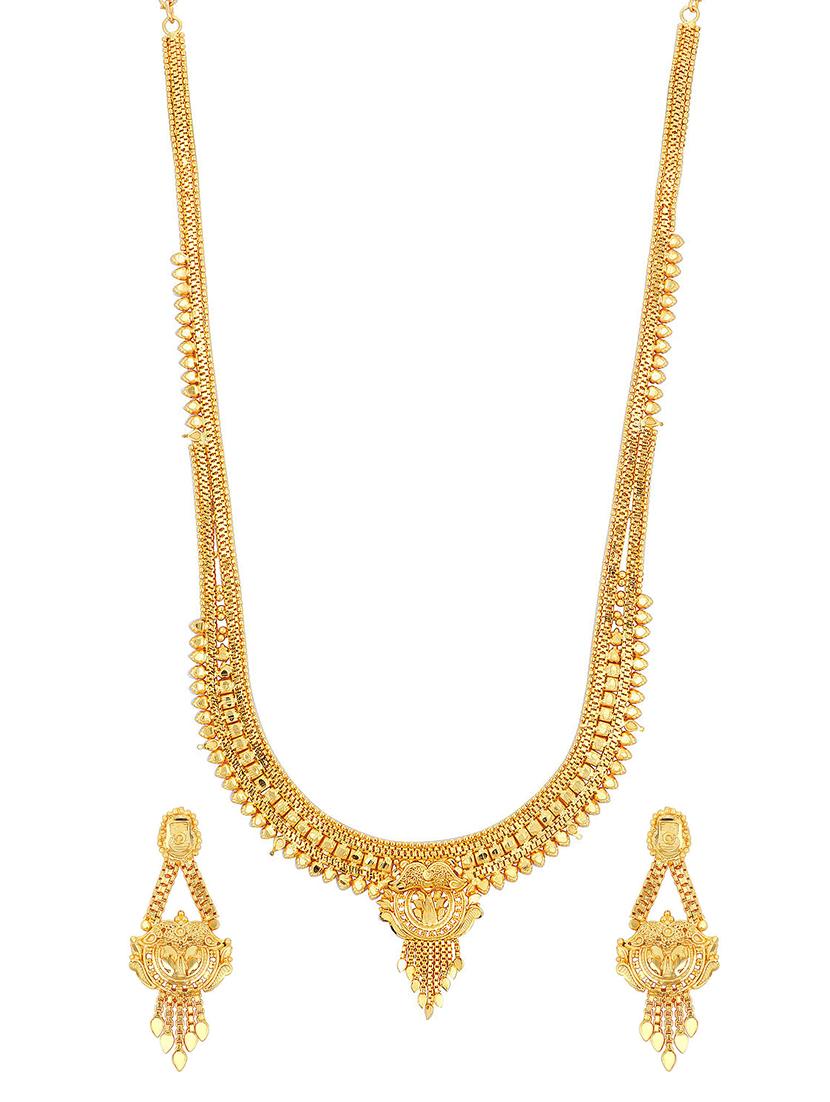 gold brass necklaces and earring - 16967279 - Zoom Image - 1