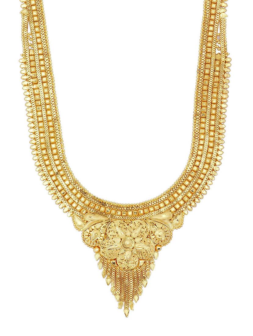 gold brass necklaces and earring - 16967284 - Zoom Image - 2