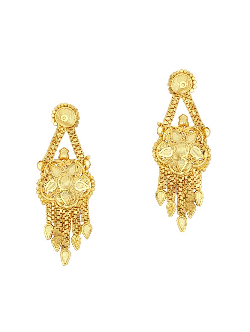 gold brass necklaces and earring - 16967284 - Zoom Image - 3
