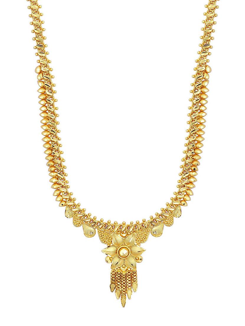gold brass necklaces and earring - 16967286 - Zoom Image - 2