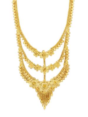 gold brass necklaces and earring - 16967287 - Standard Image - 2