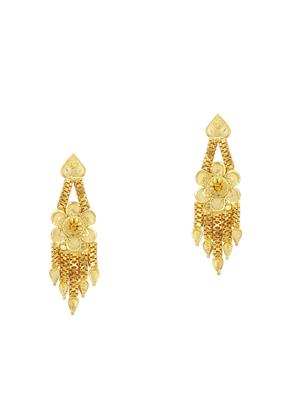 gold brass necklaces and earring - 16967287 - Standard Image - 3