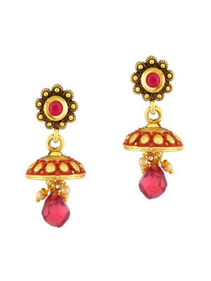 red brass pendants and earring - 16967314 - Standard Image - 2