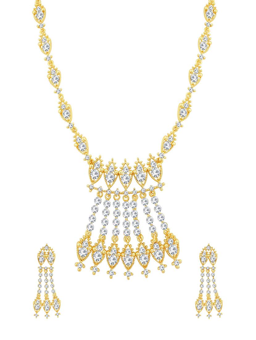 gold brass necklaces and earring - 16967344 - Zoom Image - 1