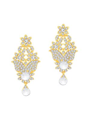 gold brass set & drop earrings - 16967391 - Standard Image - 2
