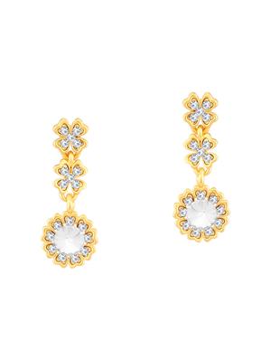 gold brass set & drop earrings - 16967410 - Standard Image - 2