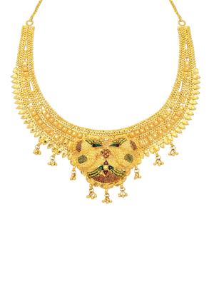 gold brass set & drop earrings - 16967421 - Standard Image - 2