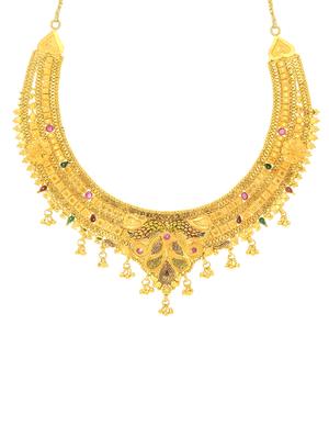 multi colored brass set & drop earrings - 16967427 - Standard Image - 2
