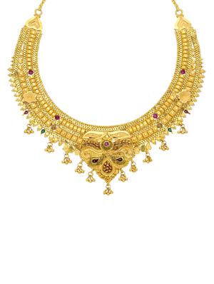 multi colored brass set & drop earrings - 16967428 - Standard Image - 2