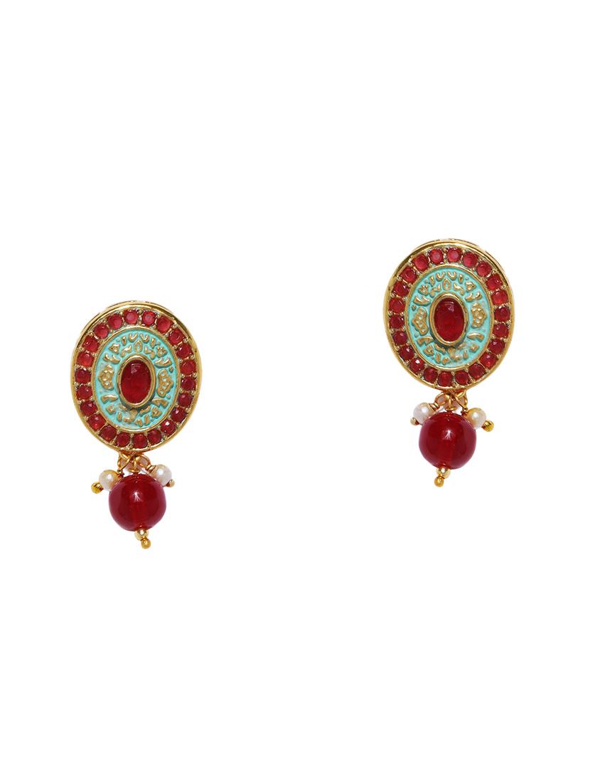 gold brass necklaces and earring - 16967472 - Zoom Image - 3