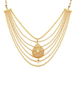 gold brass set & drop earrings - 16967486 - Standard Image - 2