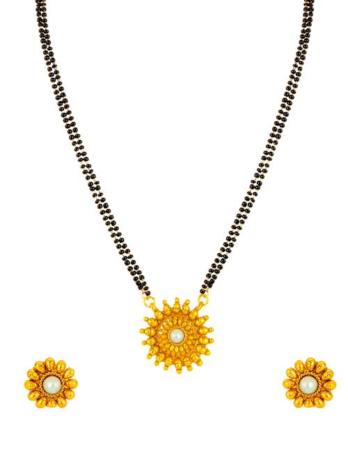 gold brass mangalsutra - 16967494 - Standard Image - 1