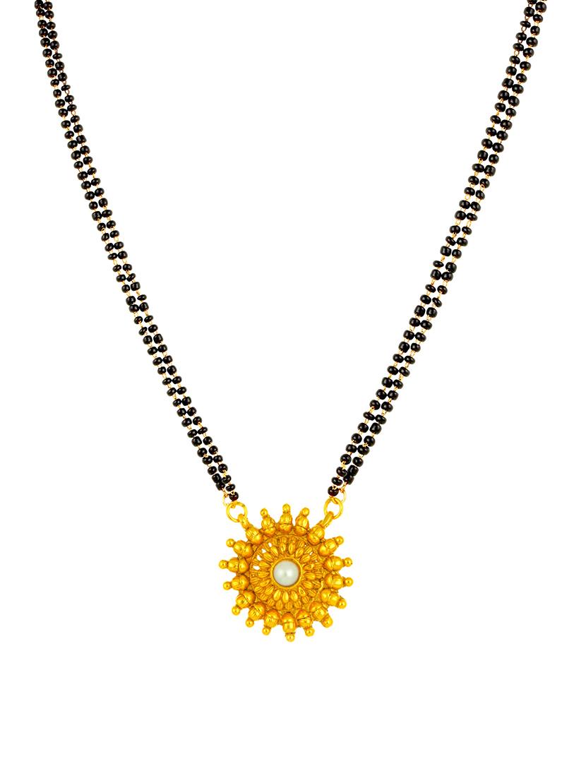 gold brass mangalsutra - 16967494 - Zoom Image - 2