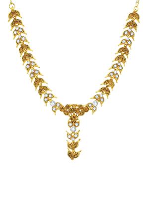 gold brass necklaces and earring - 16967517 - Standard Image - 2