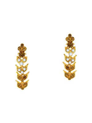 gold brass necklaces and earring - 16967517 - Standard Image - 3