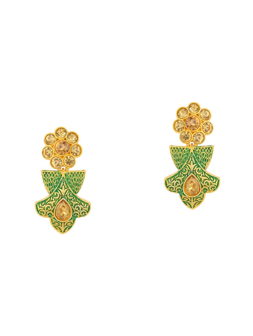 green brass necklaces and earring - 16967518 - Zoom Image - 3
