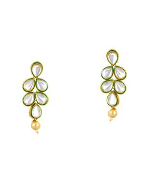 gold brass set & drop earrings - 16967525 - Standard Image - 2