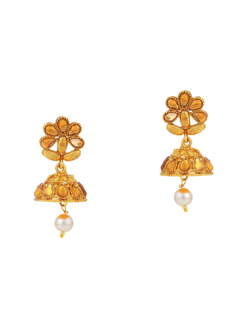 gold brass necklaces and earring - 16967571 - Zoom Image - 2