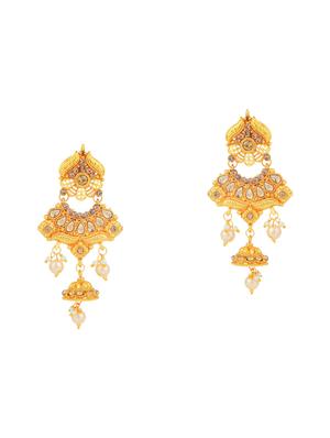 gold brass necklaces and earring - 16967573 - Standard Image - 3
