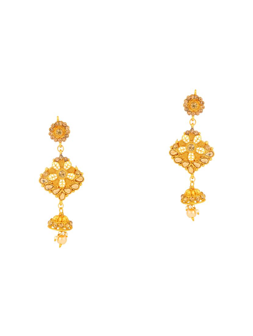 gold brass necklaces and earring - 16967574 - Zoom Image - 3