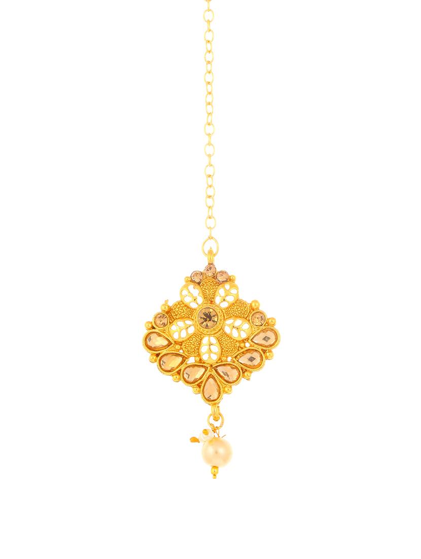gold brass necklaces and earring - 16967574 - Zoom Image - 4
