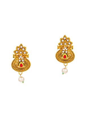 gold brass pendants and earring - 16967580 - Standard Image - 3